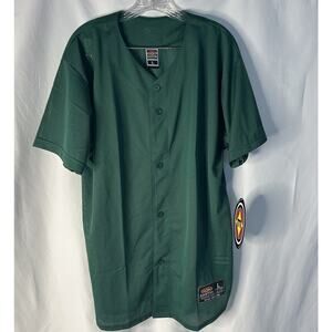 Easton Mens Jersey Large Green Blank Mesh Short Sleeve NWT